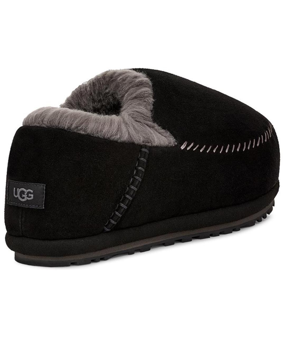 UGG AUSTRALIA Черные нубуковые низкие ботинки, фото 4