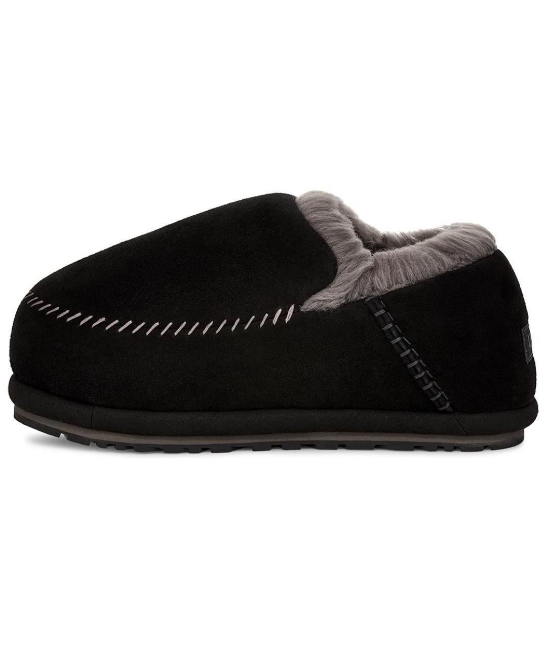 UGG AUSTRALIA Черные нубуковые низкие ботинки, фото 2