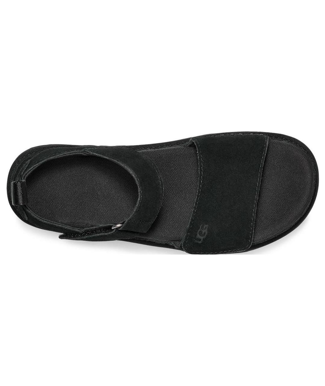 UGG AUSTRALIA Черные кожаные сандалии, фото 5