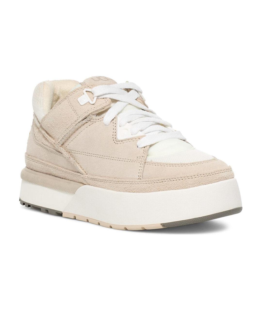 UGG AUSTRALIA Бежевые замшевые кроссовки, фото 3