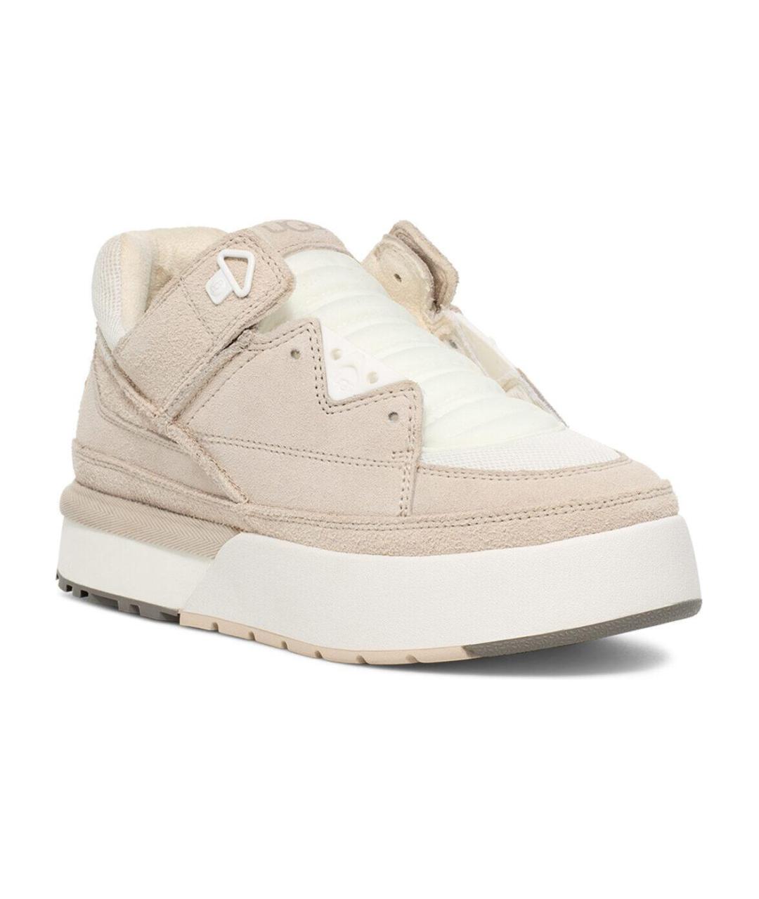 UGG AUSTRALIA Бежевые замшевые кроссовки, фото 4