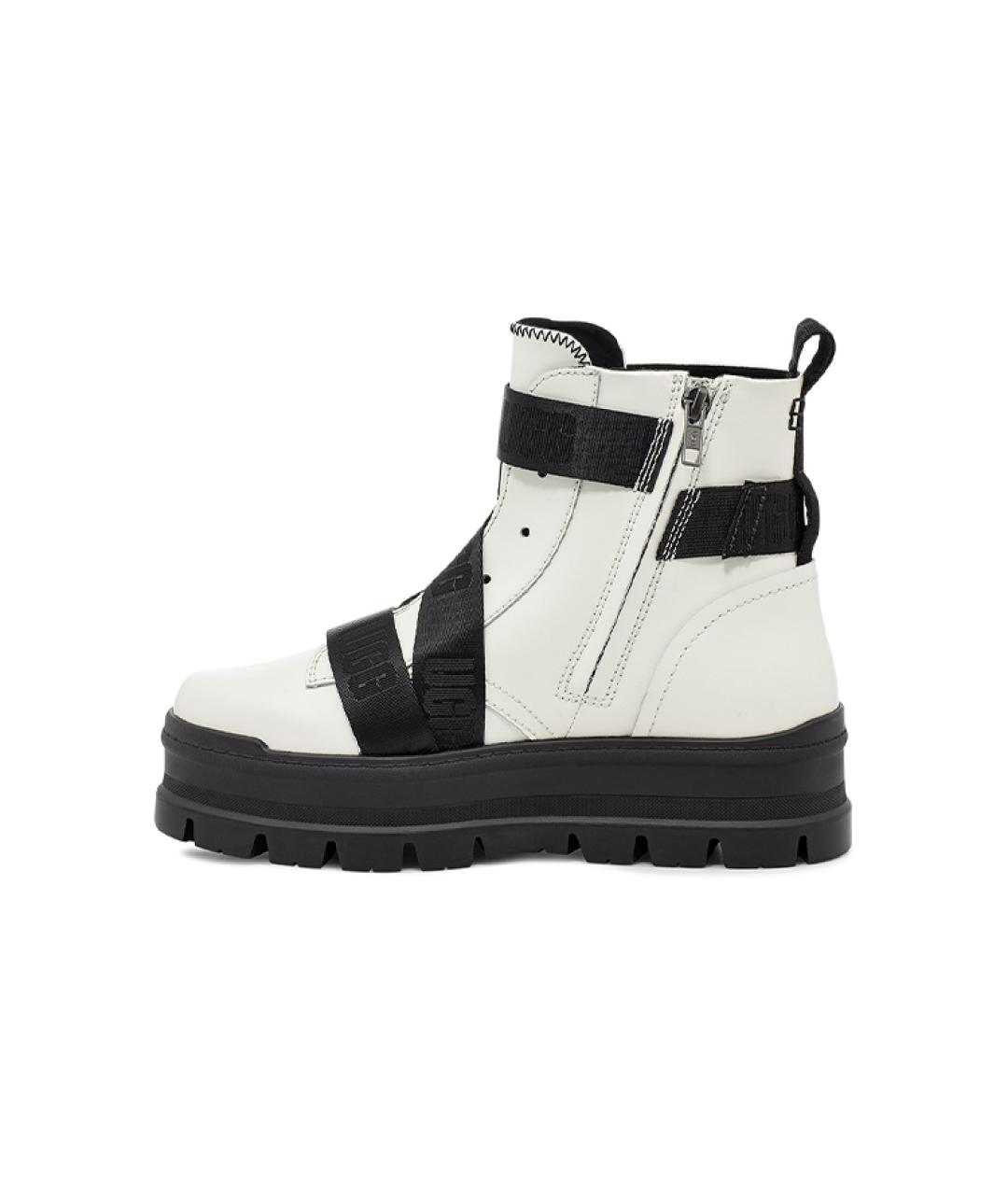 UGG Белые кожаные ботинки, фото 2