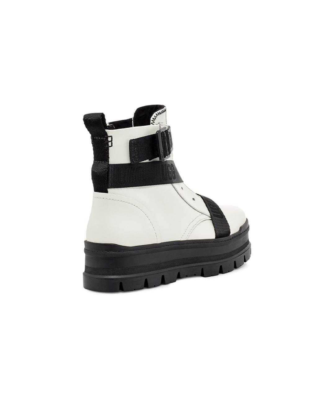 UGG Белые кожаные ботинки, фото 4