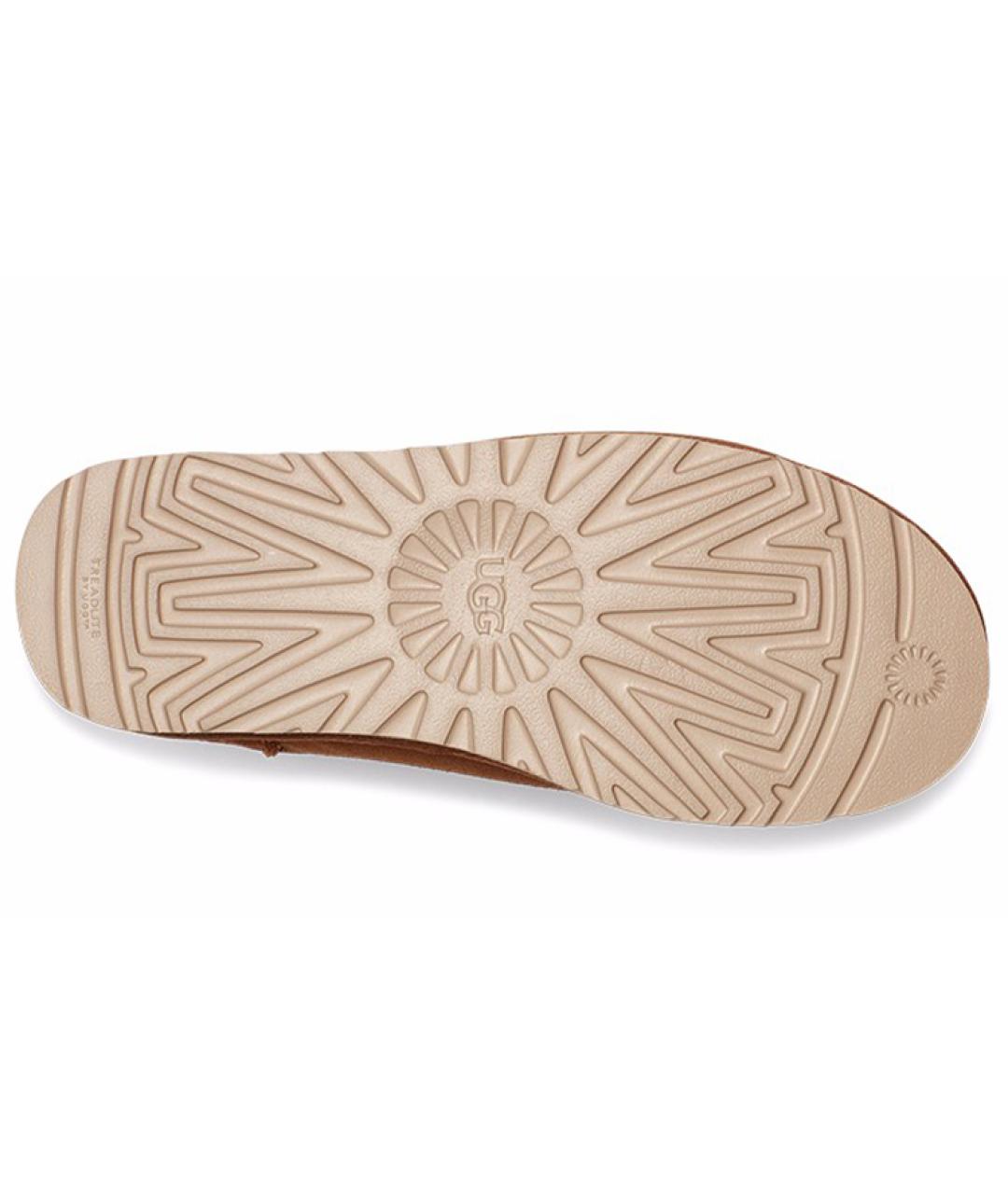 UGG AUSTRALIA Коричневые нубуковые слипоны, фото 4