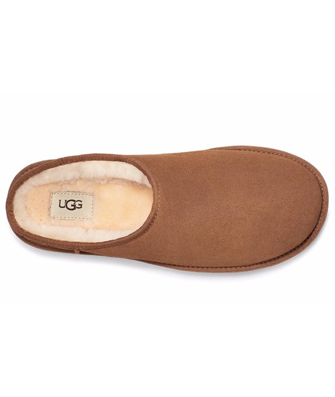 UGG AUSTRALIA Коричневые нубуковые слипоны, фото 3