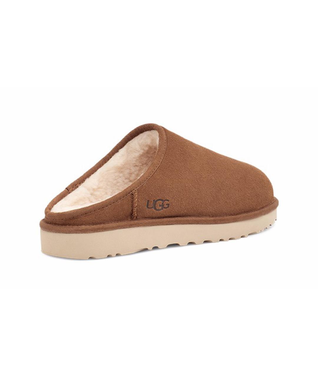 UGG AUSTRALIA Коричневые нубуковые слипоны, фото 2