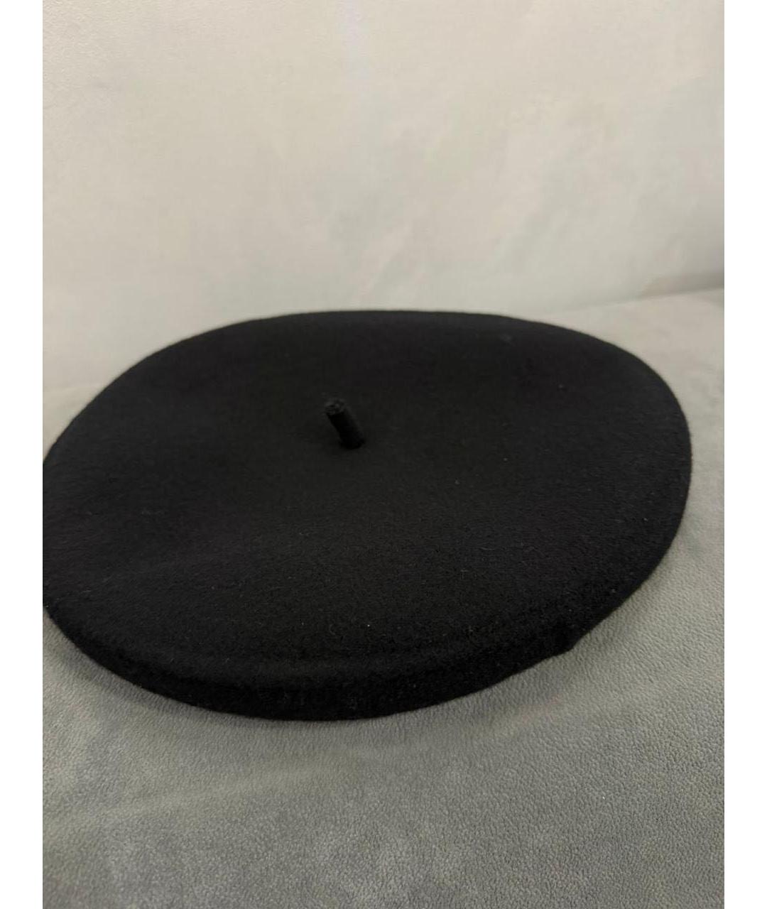 CHRISTIAN DIOR Черная шерстяная шляпа, фото 4