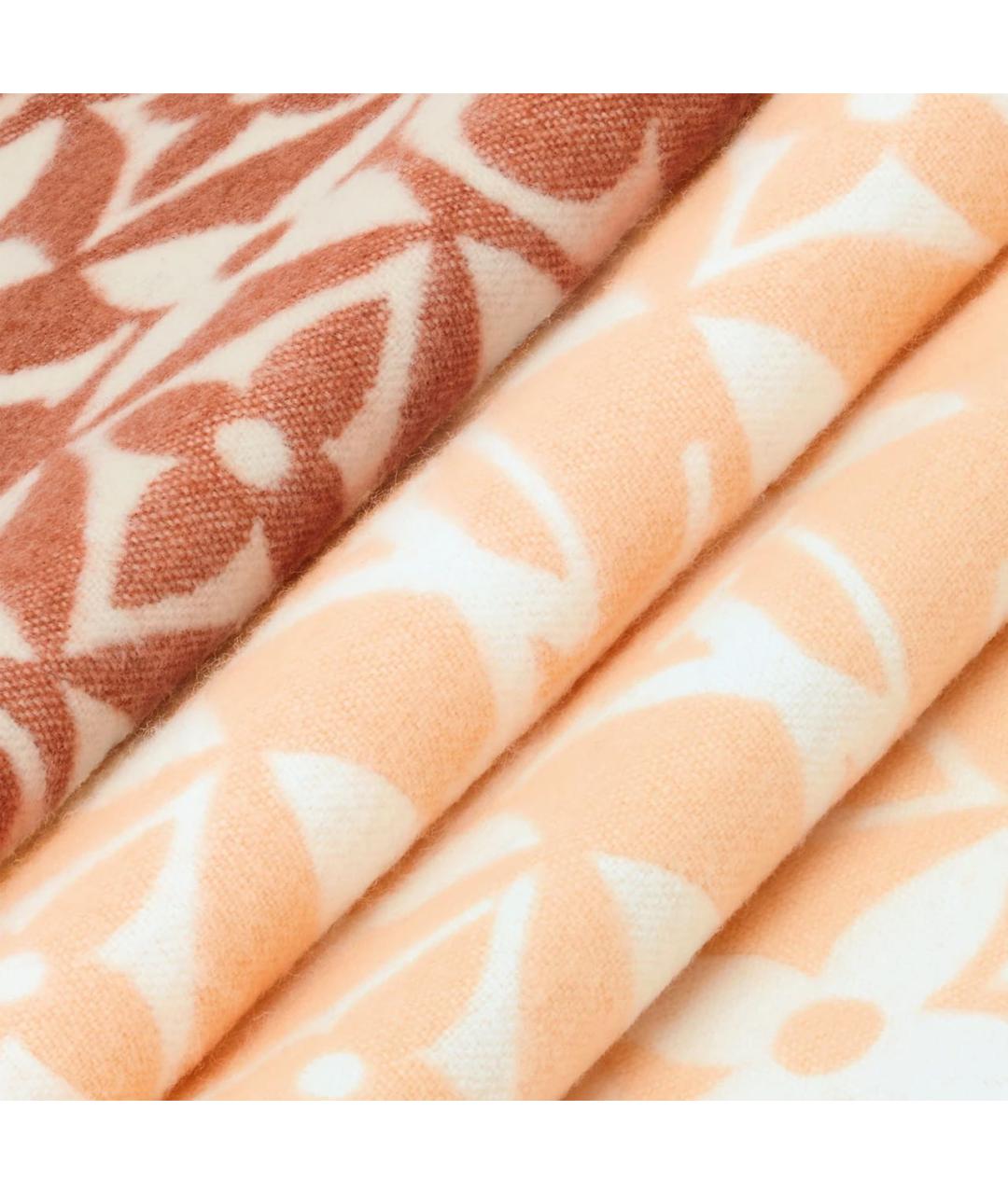 LOUIS VUITTON Бежевый шерстяной шарф, фото 3