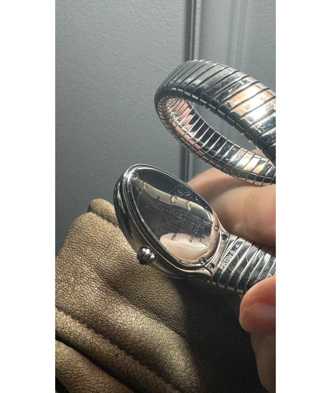 BVLGARI Серебряные часы из белого золота, фото 2