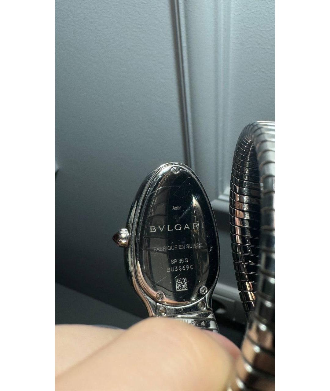 BVLGARI Серебряные часы из белого золота, фото 3