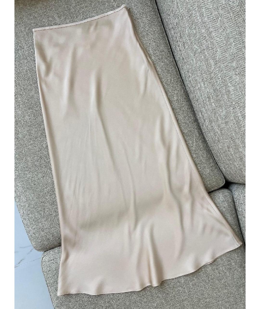 LORO PIANA Бежевый шелковый костюм с юбками, фото 2