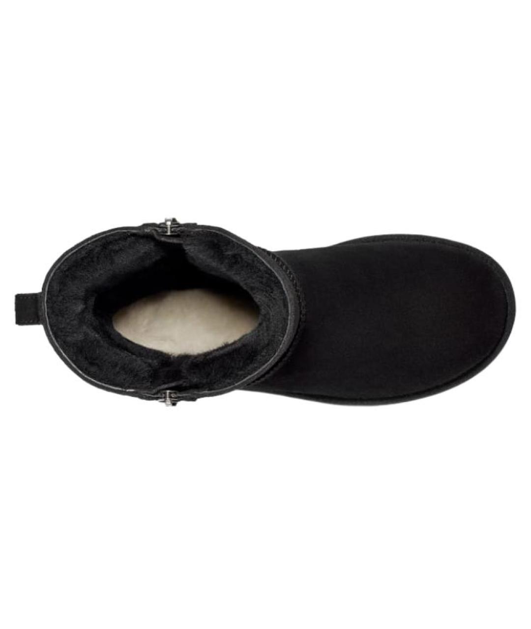 UGG AUSTRALIA Черные замшевые сапоги, фото 5