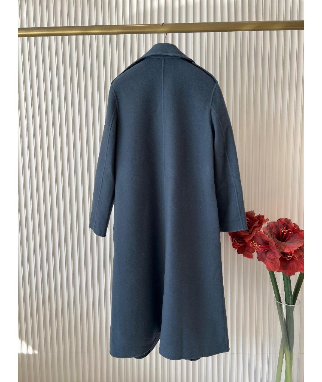 LOUIS VUITTON Темно-синее кашемировое пальто, фото 2