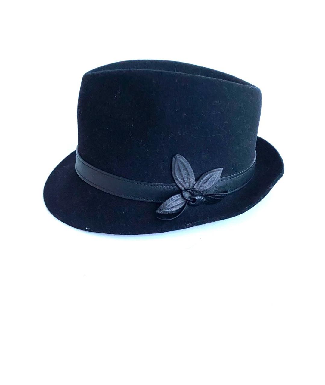 GUCCI Черная шерстяная шляпа, фото 2