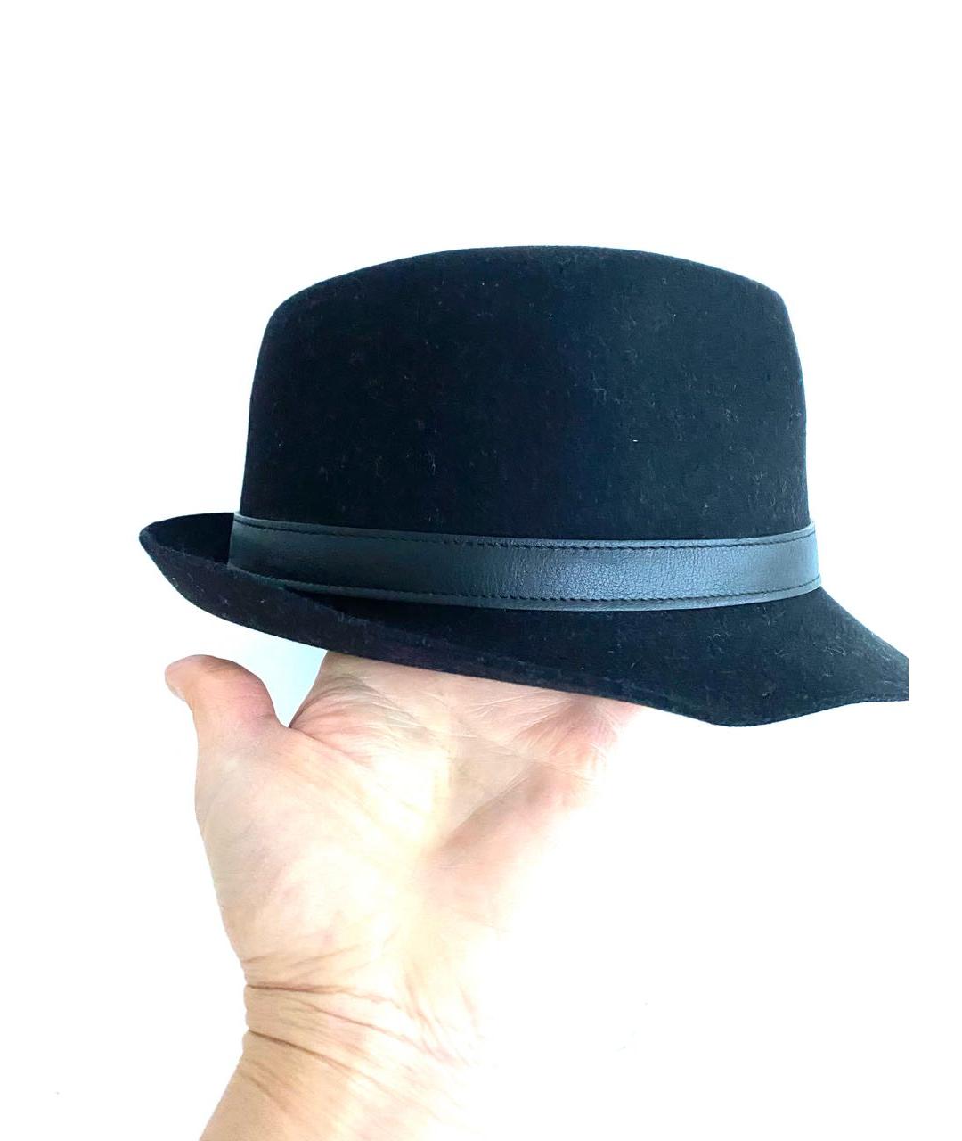 GUCCI Черная шерстяная шляпа, фото 3