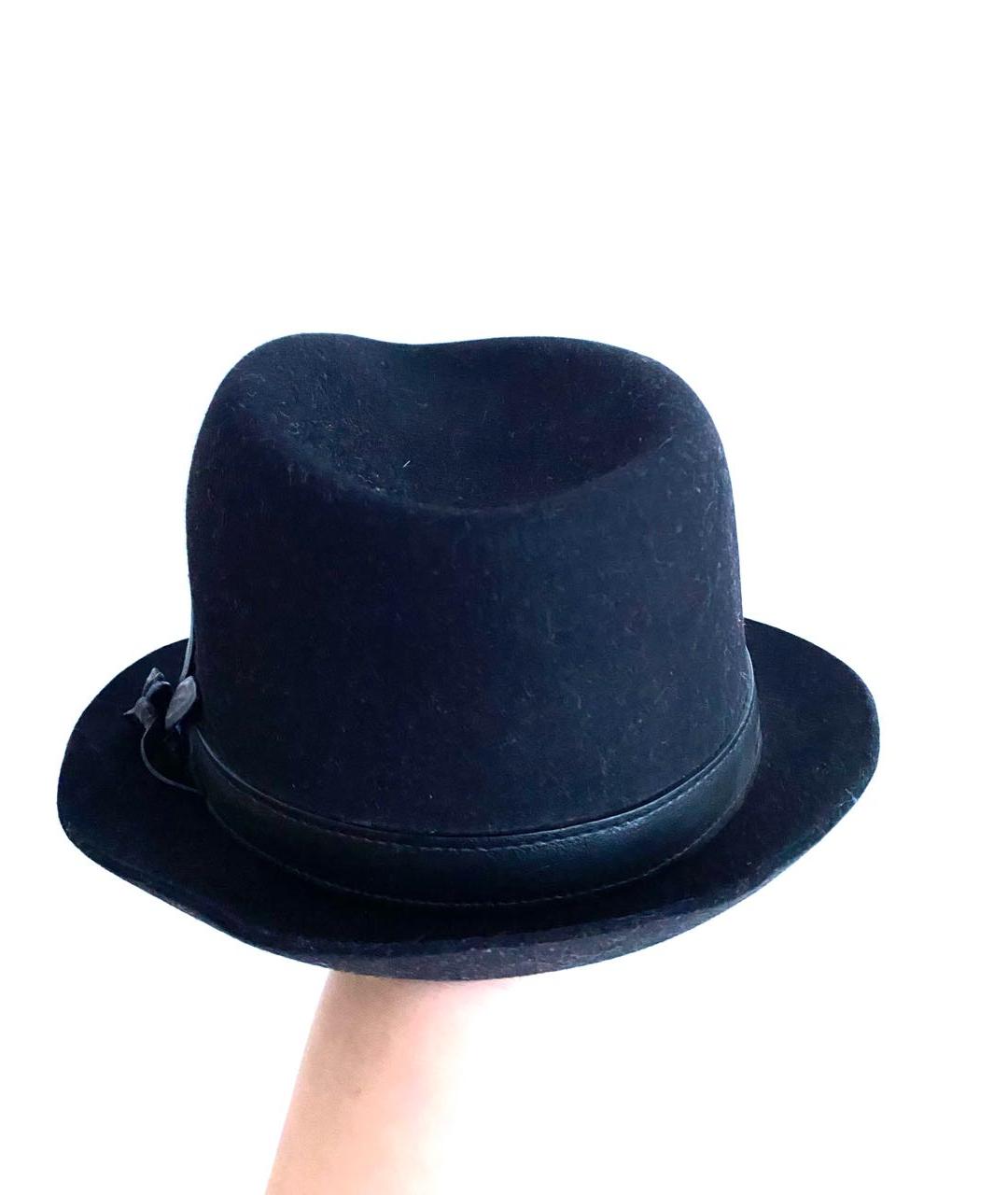 GUCCI Черная шерстяная шляпа, фото 4