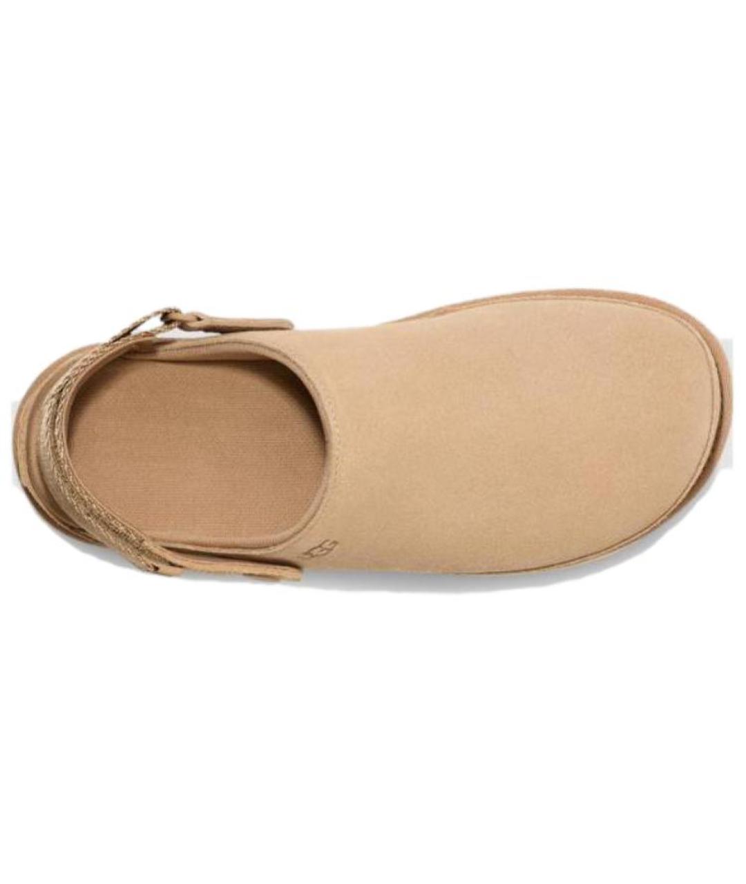 UGG AUSTRALIA Бежевые нубуковые мюли, фото 4