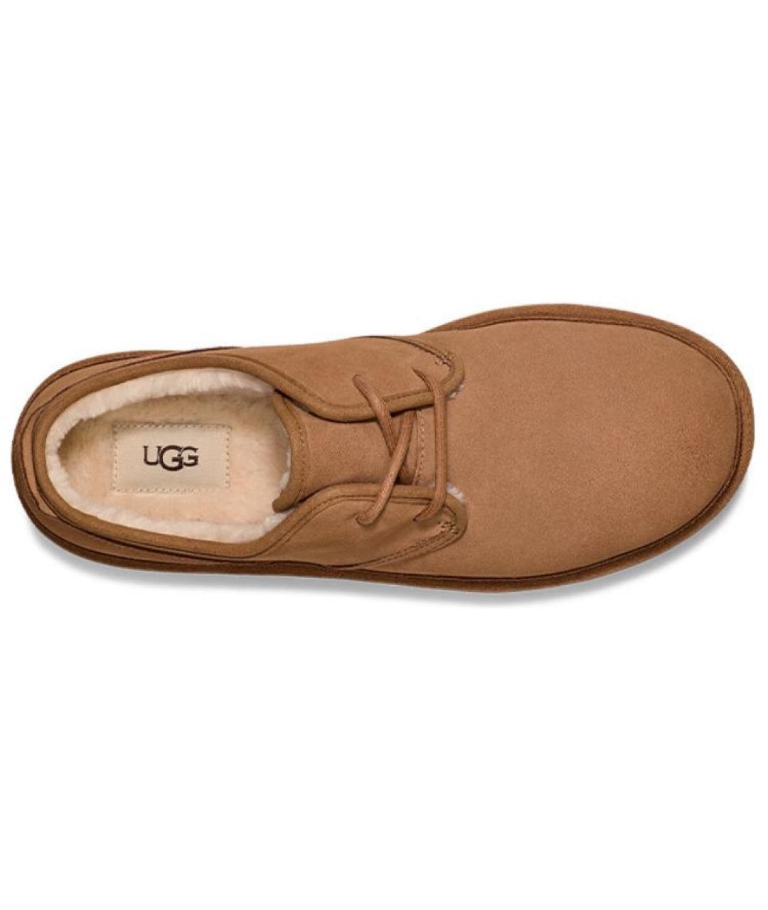 UGG AUSTRALIA Коричневые замшевые низкие ботинки, фото 6