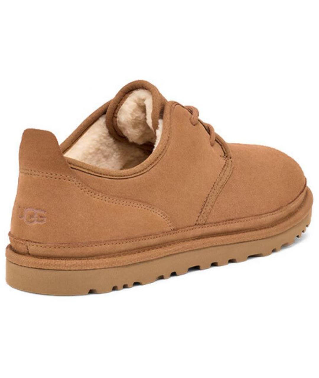 UGG AUSTRALIA Коричневые замшевые низкие ботинки, фото 5