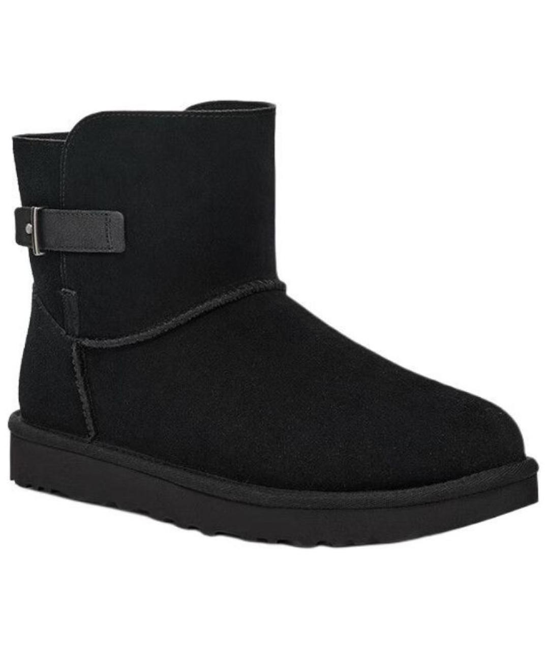 UGG AUSTRALIA Черные замшевые ботинки, фото 4