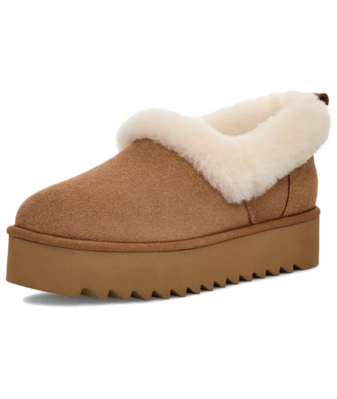 UGG AUSTRALIA Коричневые замшевые ботинки, фото 4
