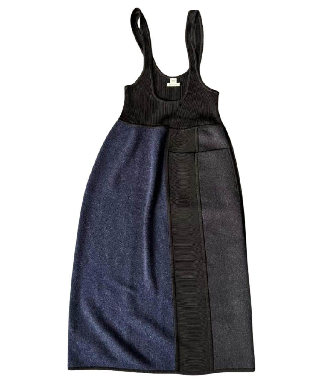 HERMES Темно-синий кашемировый сарафан, фото 1
