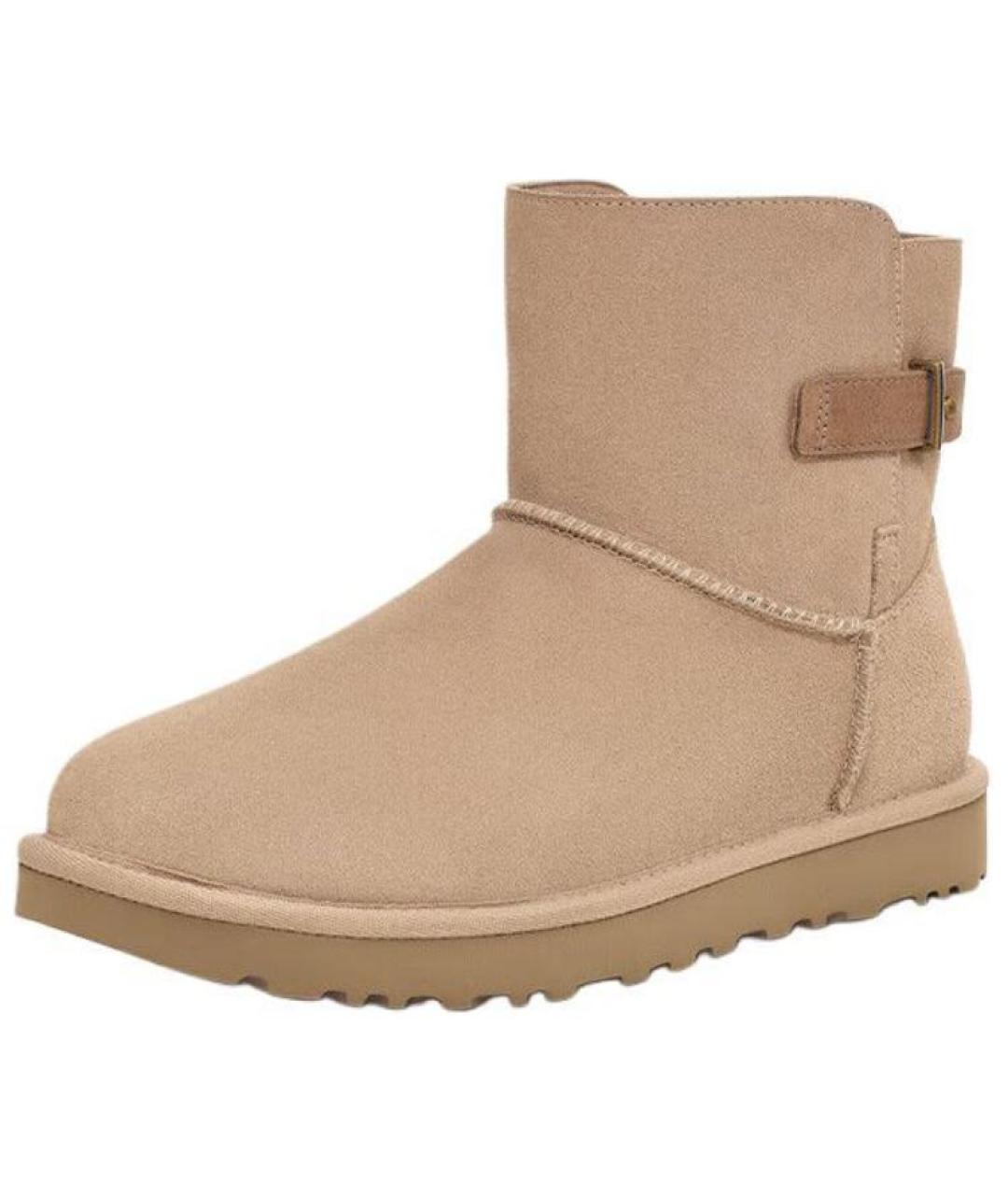 UGG AUSTRALIA Бежевые замшевые ботинки, фото 3
