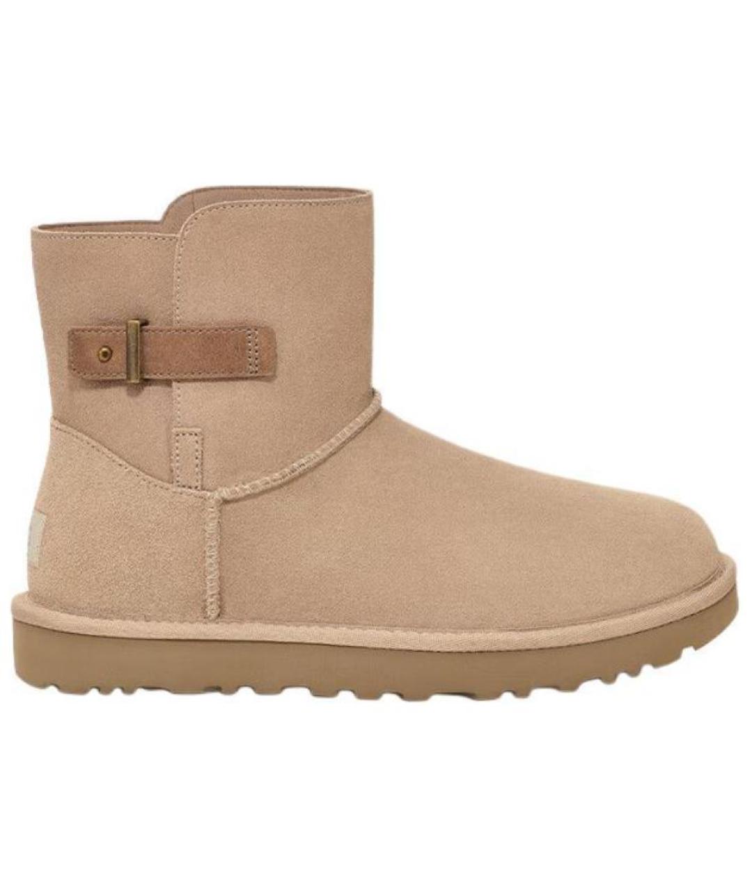 UGG AUSTRALIA Бежевые замшевые ботинки, фото 2