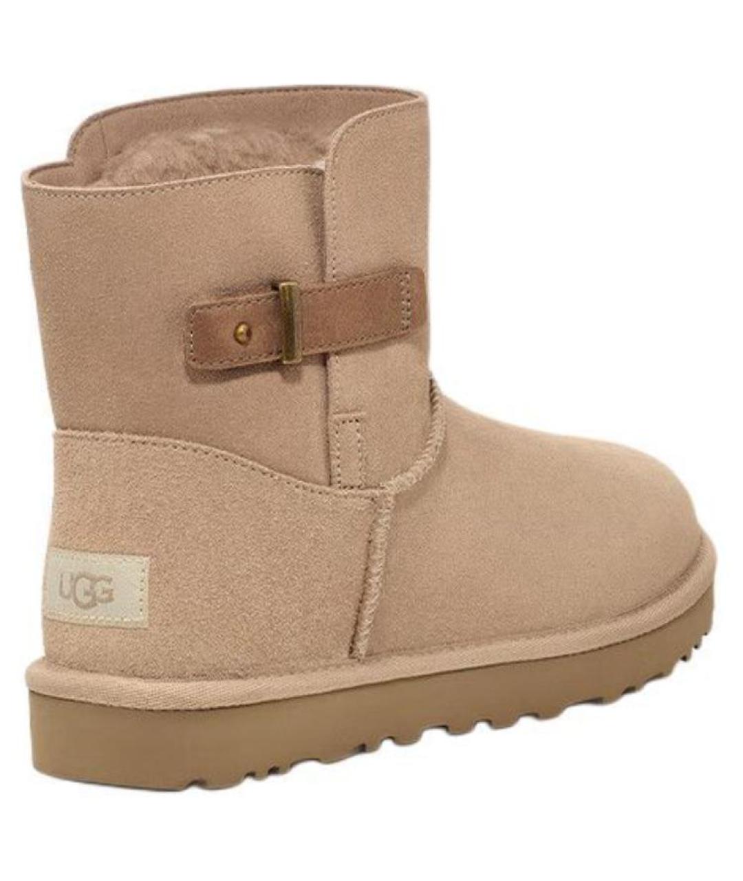 UGG AUSTRALIA Бежевые замшевые ботинки, фото 5