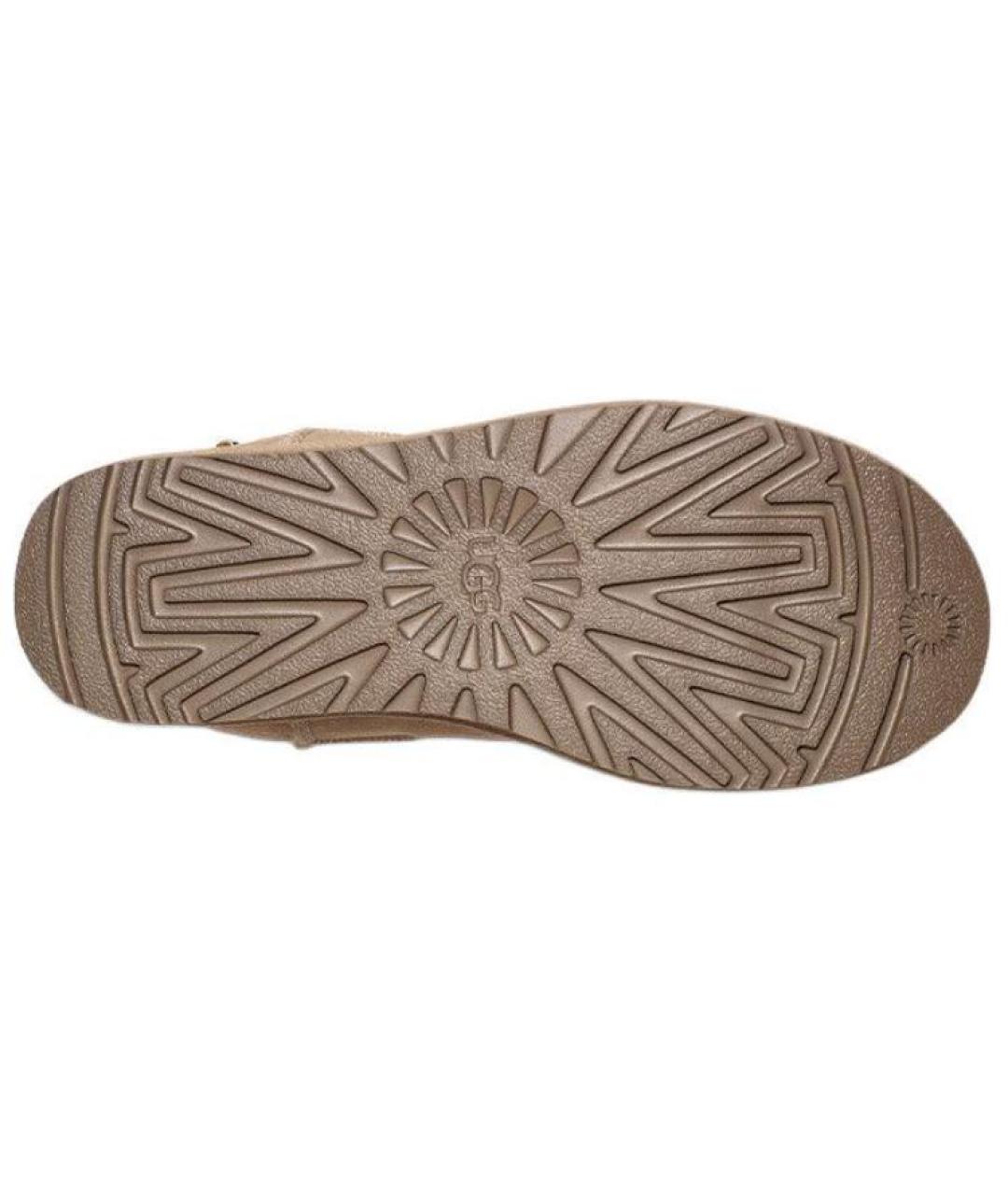 UGG AUSTRALIA Бежевые замшевые ботинки, фото 8