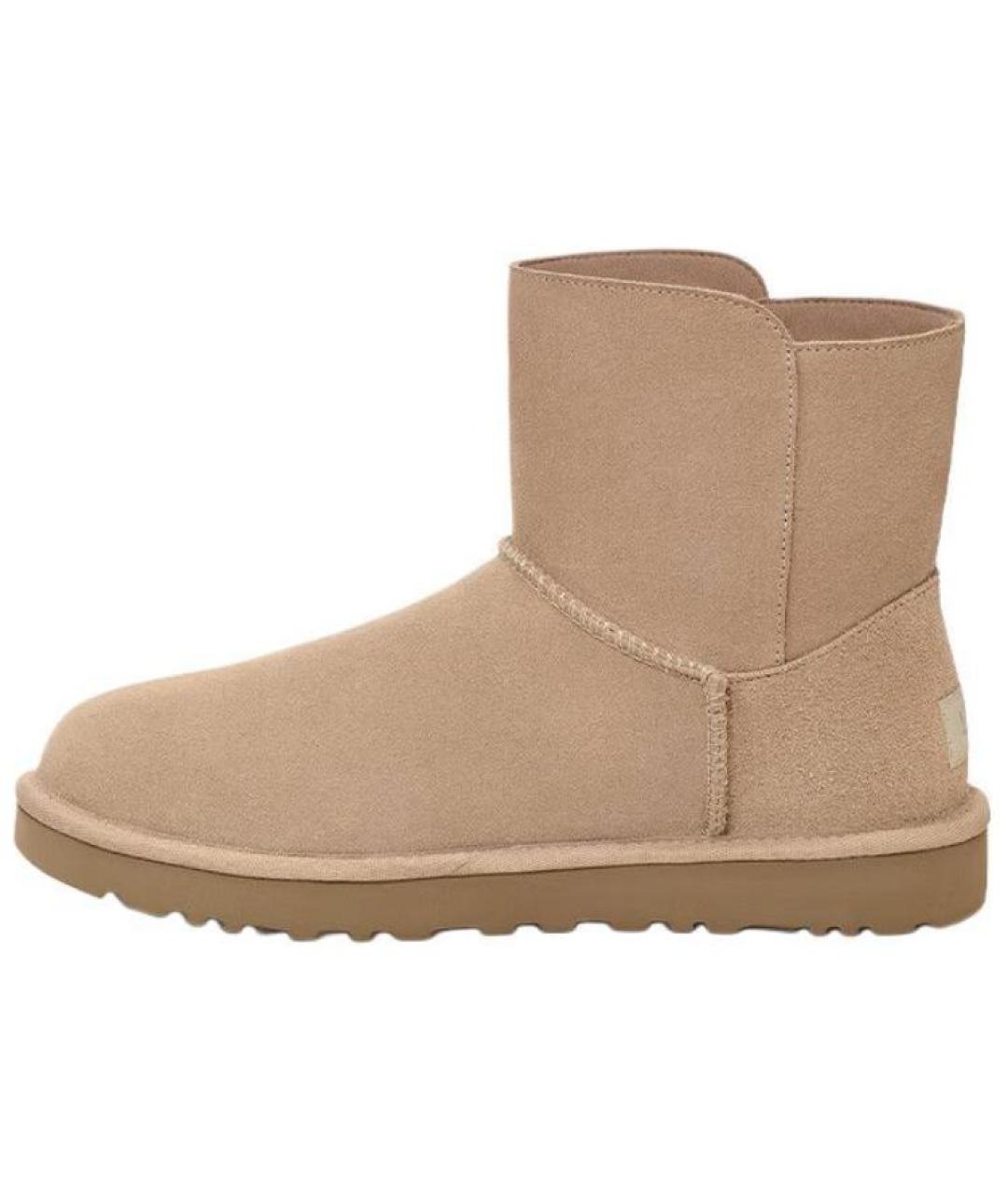 UGG AUSTRALIA Бежевые замшевые ботинки, фото 7