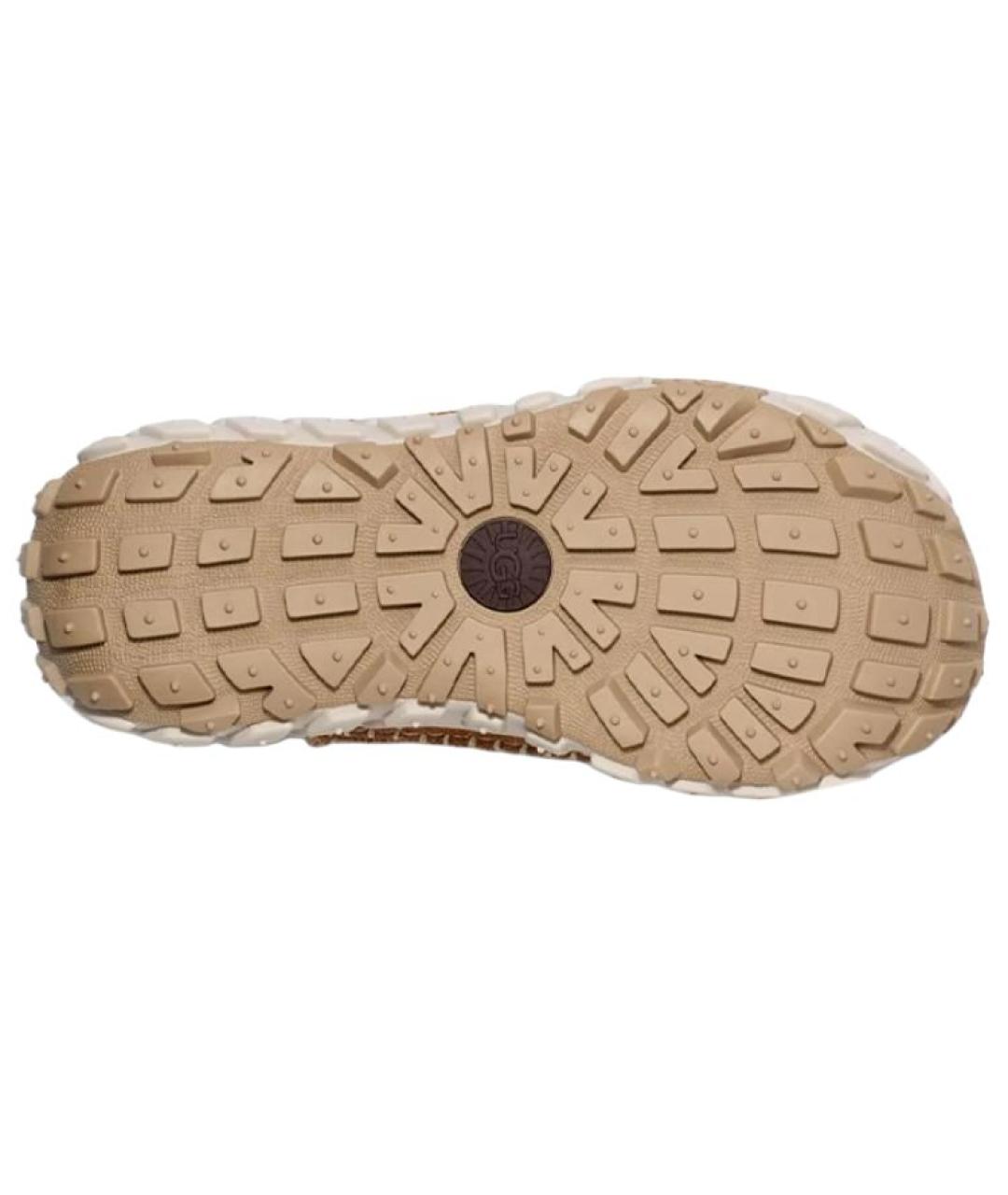 UGG AUSTRALIA Коричневые кожаные ботинки, фото 6