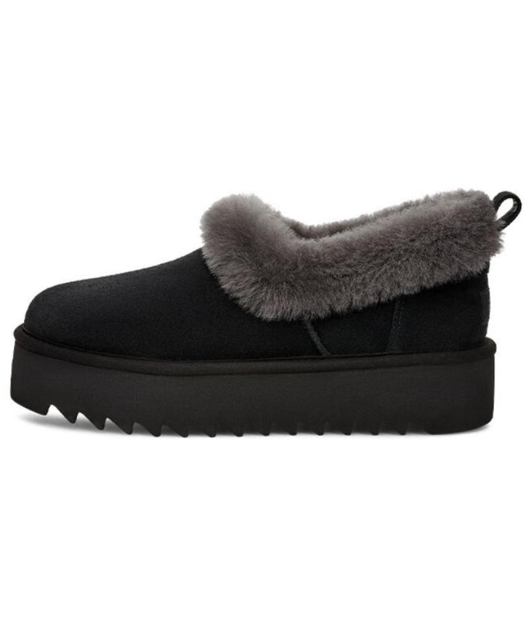 UGG AUSTRALIA Черные кожаные ботинки, фото 2