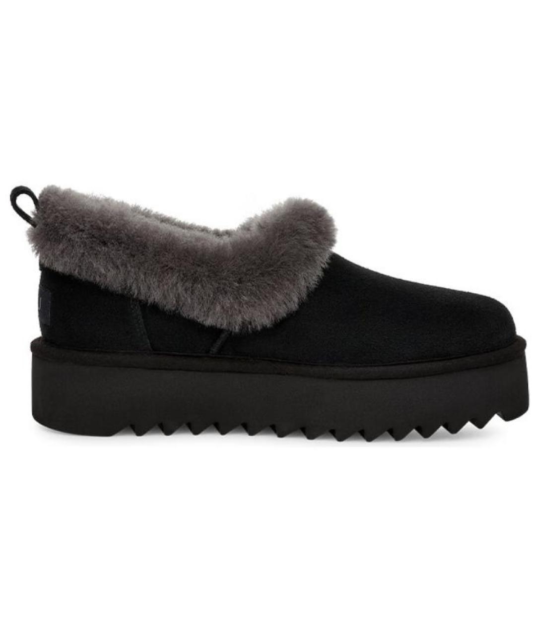 UGG AUSTRALIA Черные кожаные ботинки, фото 1