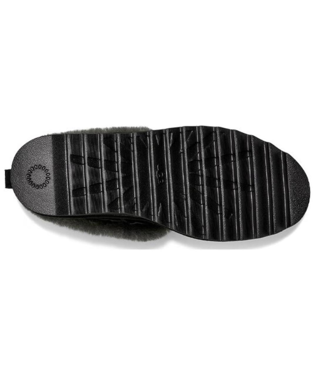 UGG AUSTRALIA Черные кожаные ботинки, фото 7