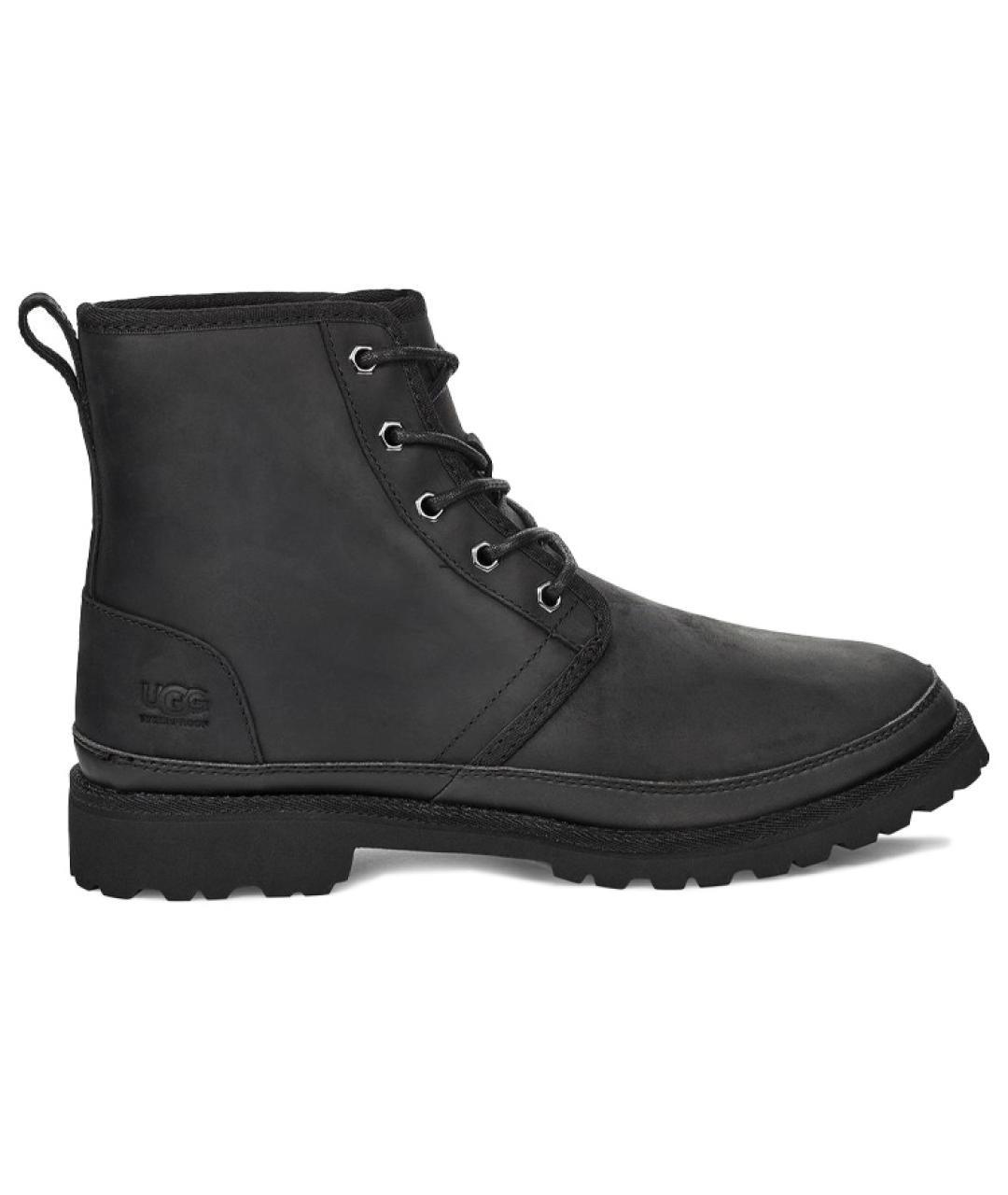 UGG AUSTRALIA Черные кожаные высокие ботинки, фото 1