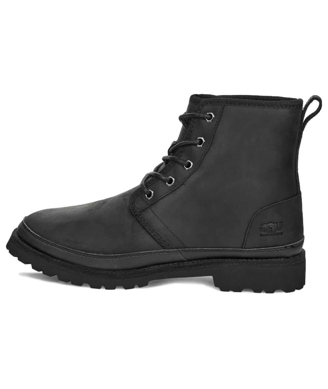 UGG AUSTRALIA Черные кожаные высокие ботинки, фото 2