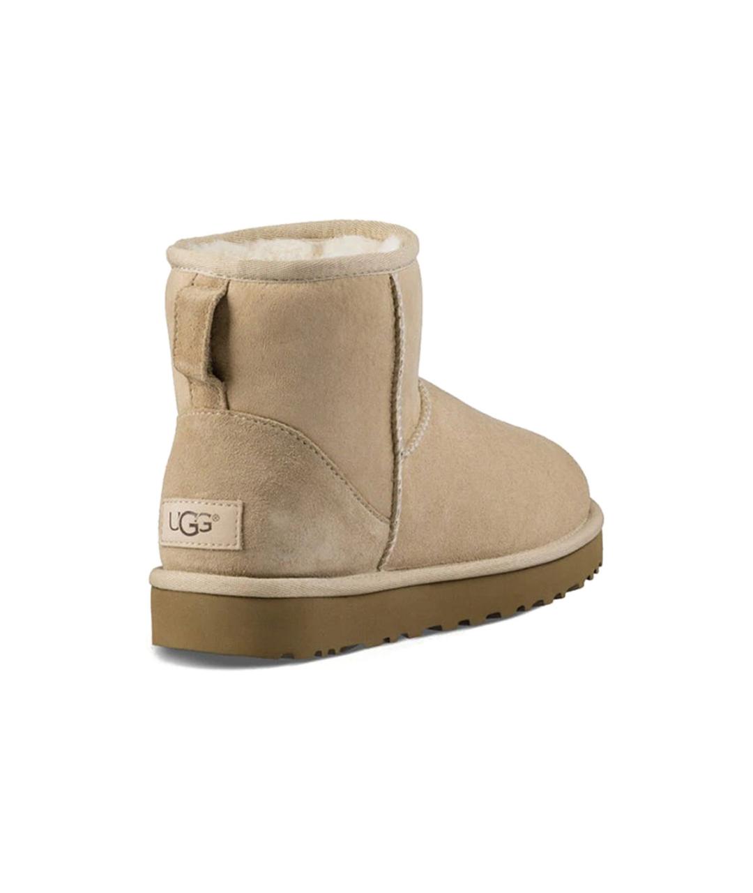 UGG AUSTRALIA Бежевые замшевые ботинки, фото 4