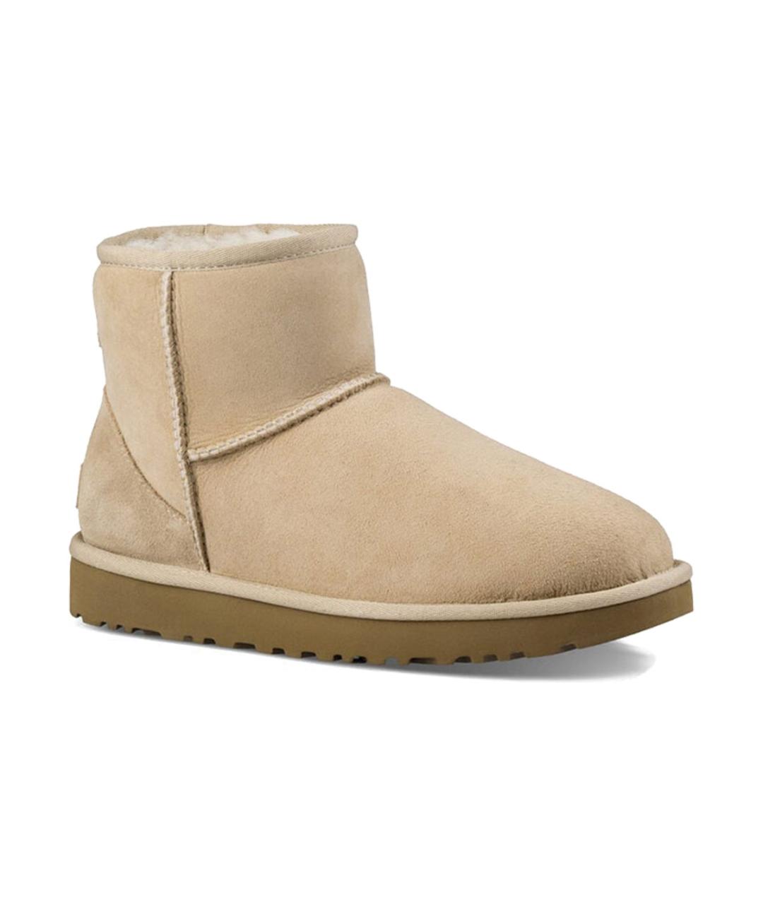 UGG AUSTRALIA Бежевые замшевые ботинки, фото 3