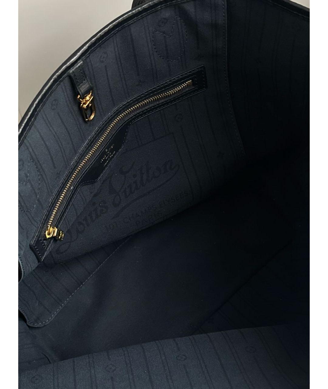 LOUIS VUITTON Синяя сумка с короткими ручками, фото 4