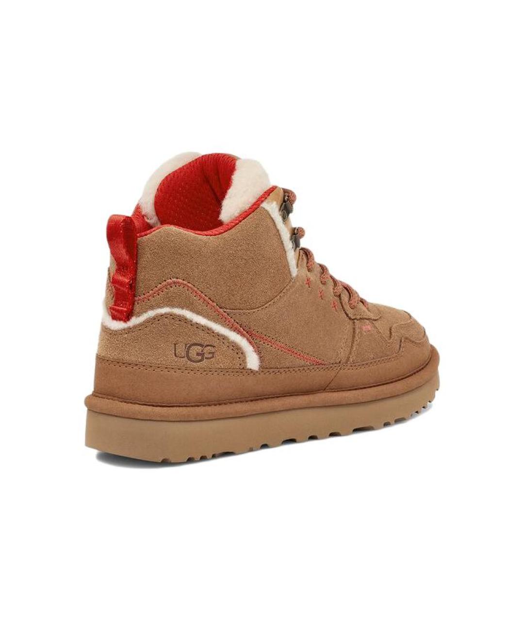 UGG AUSTRALIA Коричневые замшевые ботинки, фото 5