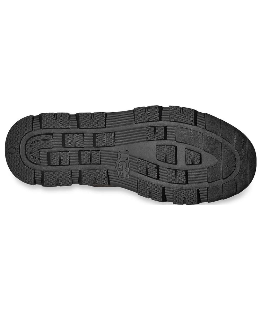 UGG AUSTRALIA Черные кожаные ботинки, фото 6