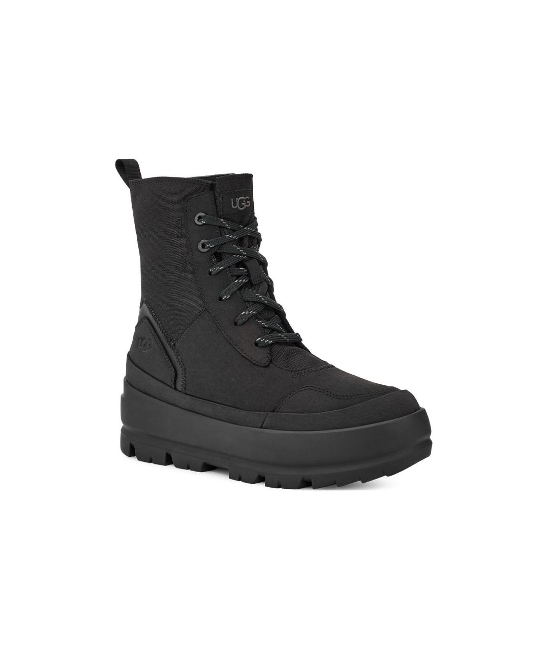 UGG AUSTRALIA Черные кожаные ботинки, фото 3