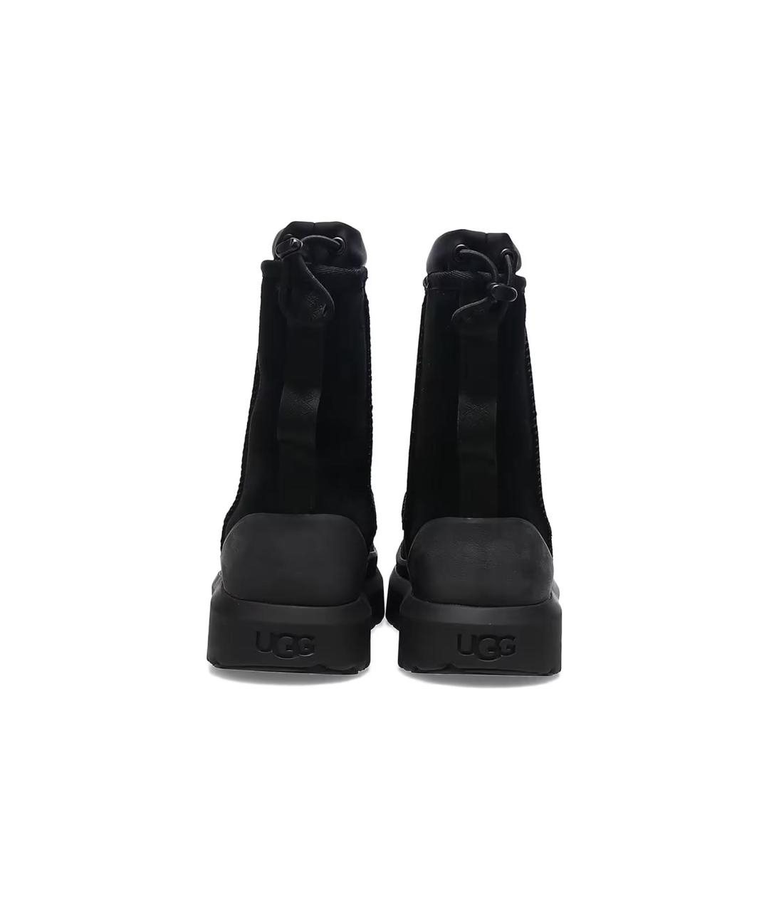 UGG AUSTRALIA Черные замшевые высокие ботинки, фото 4