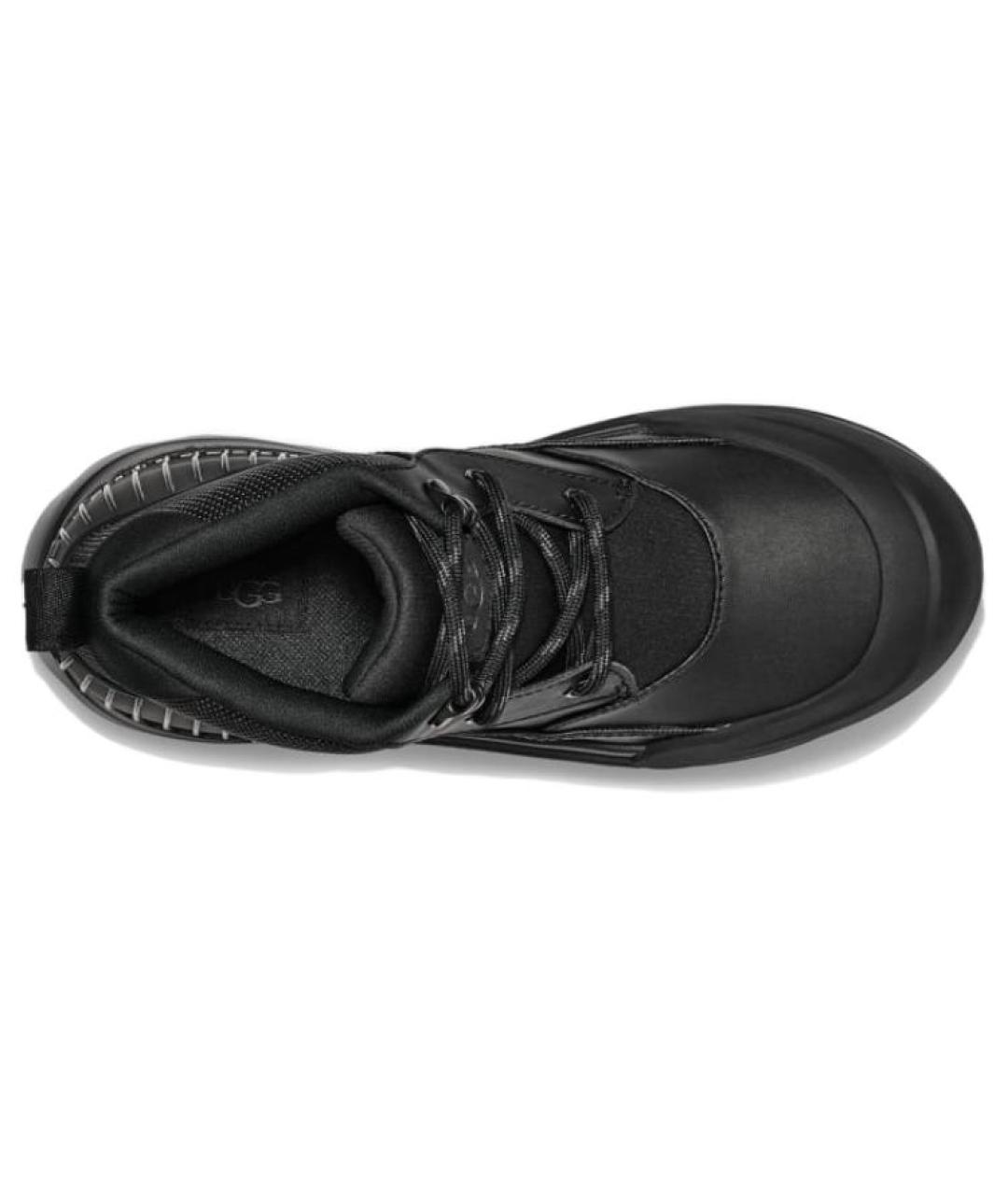 UGG AUSTRALIA Черные кожаные ботинки, фото 3