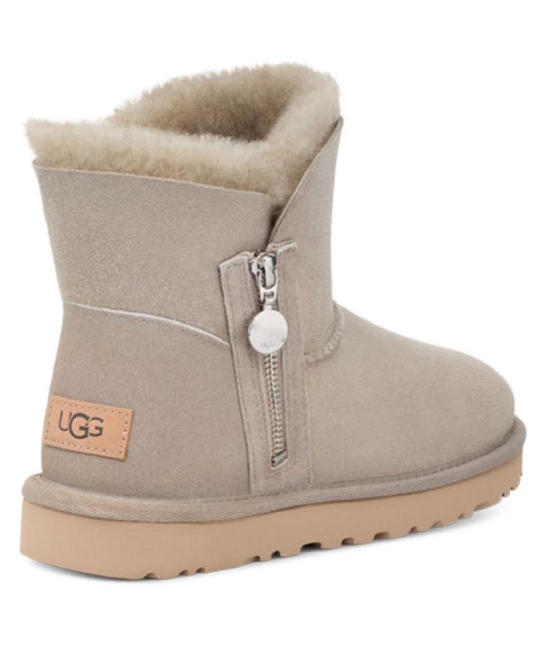 UGG AUSTRALIA Коричневые замшевые ботинки, фото 4