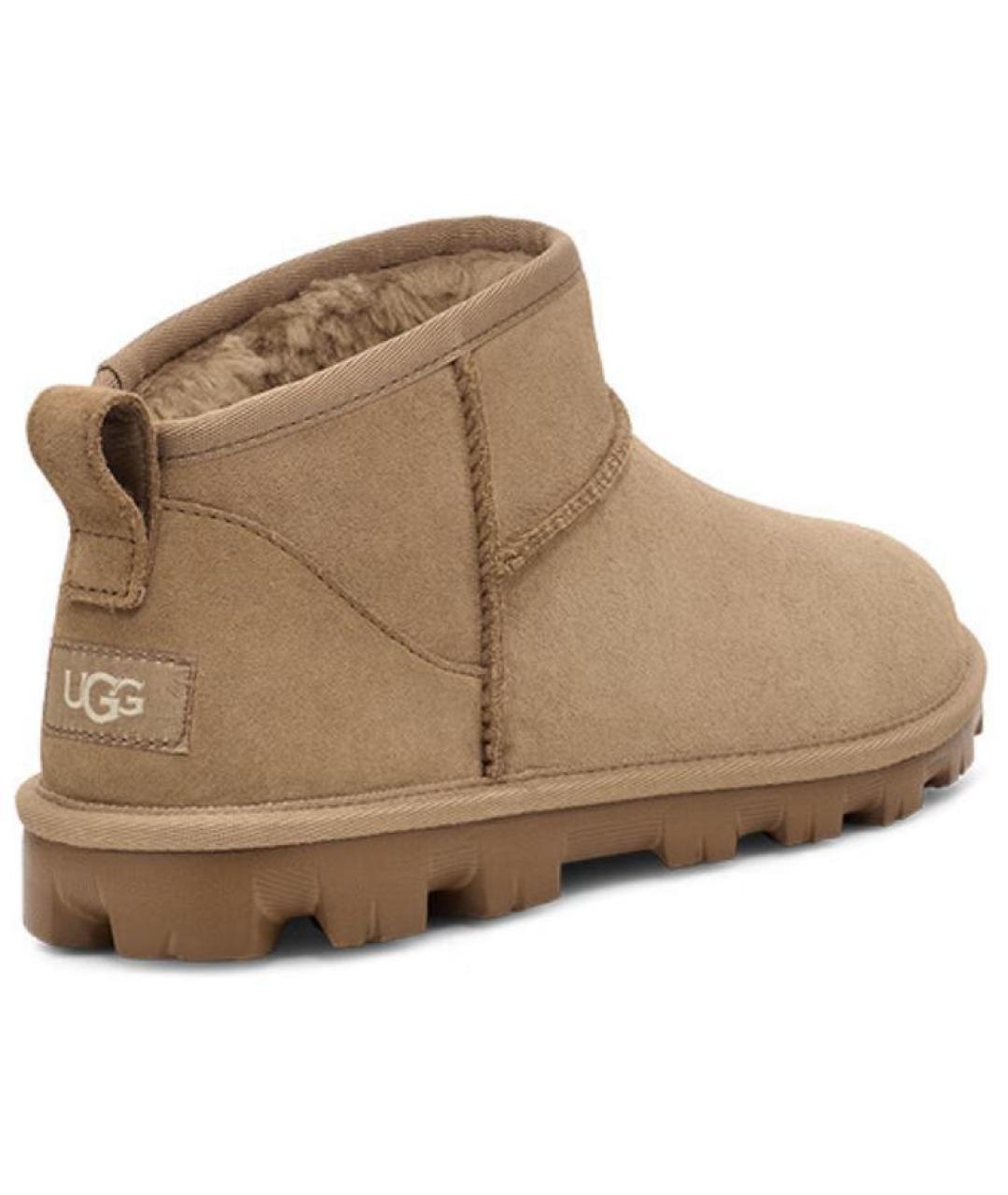 UGG AUSTRALIA Коричневые замшевые ботинки, фото 4