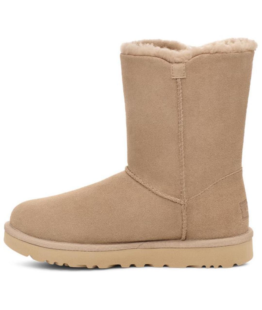 UGG AUSTRALIA Бежевые замшевые ботинки, фото 2