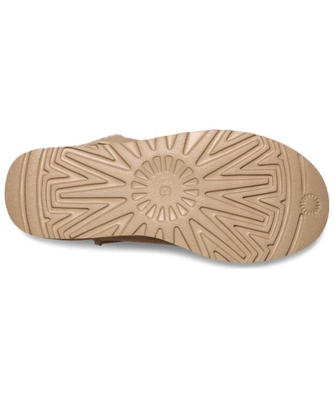 UGG AUSTRALIA Бежевые замшевые ботинки, фото 6