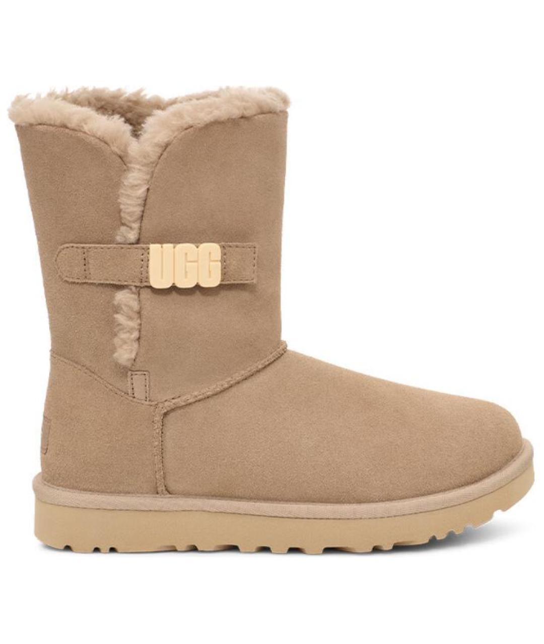 UGG AUSTRALIA Бежевые замшевые ботинки, фото 1